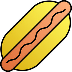 Hot Dog vector icon for download.svg