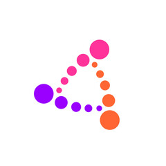 Abstract dots vortex logo