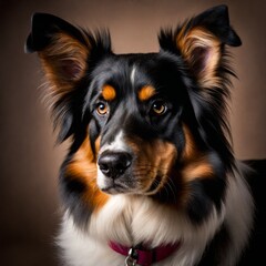 portrait of australian shepherd dog with black background portrait of australian shepherd dog with black background portrait of a beautiful dog