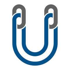 U letter chain logo icon template 1 © afjahiza