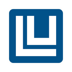 LU letter logo icon template 1