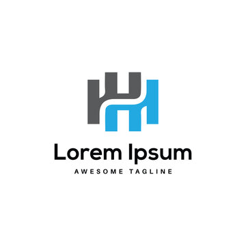 H letter logo design icon