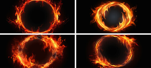 fire flame hot heat black burn design abstract red inferno circle dangerous blazing background