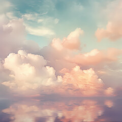 Fototapeta na wymiar soft hues mimicking the formation of clouds