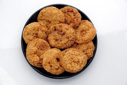 Anarsa which is an authentic sweet snack especially made in the festive season like Diwali in Maharashtra, it is also made in Marathi cultured adhik maas, selective focus.