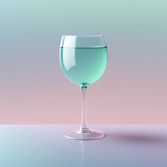 Obraz premium Glass with a drink, isolated
