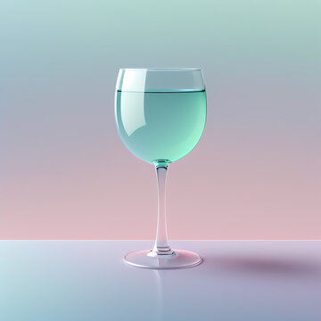 Glass with a drink, isolated