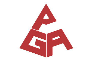 PGA, PG, logos. Abstract initial monogram letter alphabet logo design