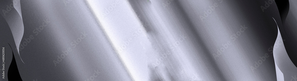 Poster monochrome abstract gradient background. wavy planes on the sides of the background create a frame. 