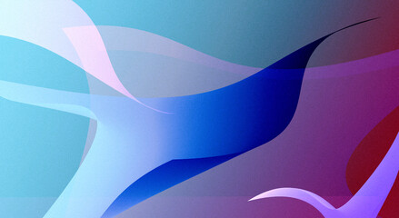 Elegant abstract background. Wavy flat elements layered on a gradient background. Illustration.