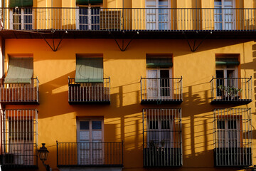 Facade of a Building Spanish Architecture