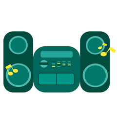 Music system. Large speakers