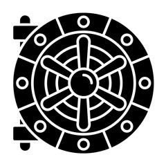 Obraz premium Vault glyph icon illustration vector graphic