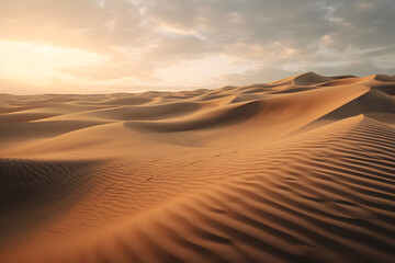 Fototapeta na wymiar Endless Desert Horizons - Generative AI