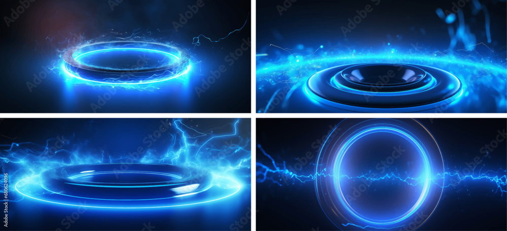 Wall mural energy circular effect light vortex shine optical twirl rotation spin radial magic whirl twist motio