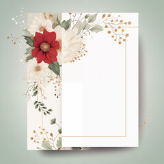 Wedding abstract background, Blank Wedding invitation card set with small floral flower, card, background, include Red rose, floral, sweet multi color,