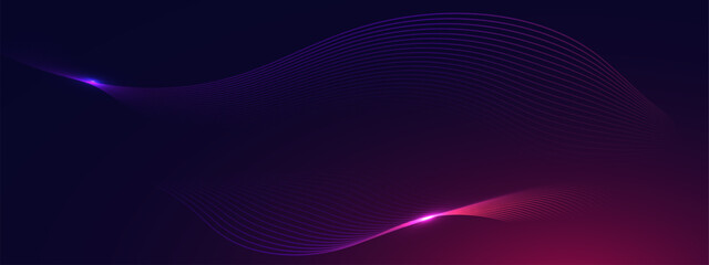 Abstract purple background with flowing lines. Dynamic waves. vector illustration.