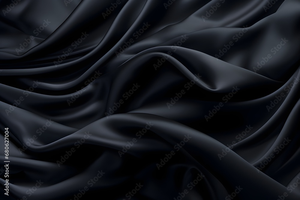 Poster a close up view of a black fabric generative ai