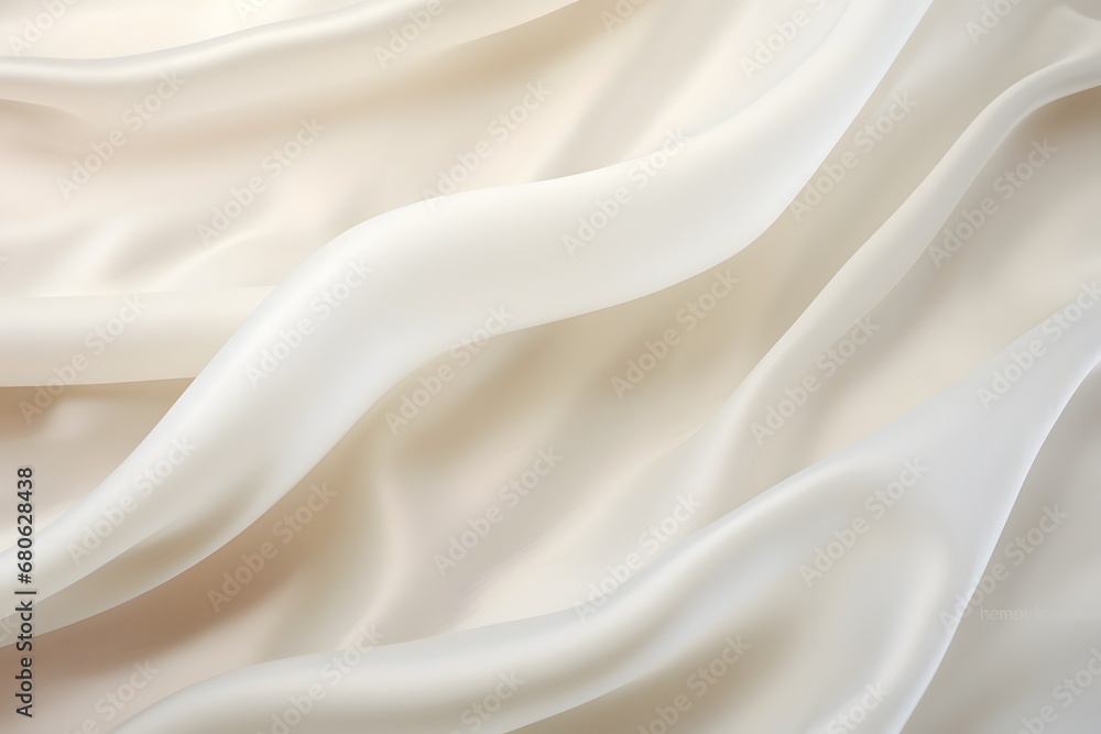 Aufkleber a close up view of a white fabric generative ai