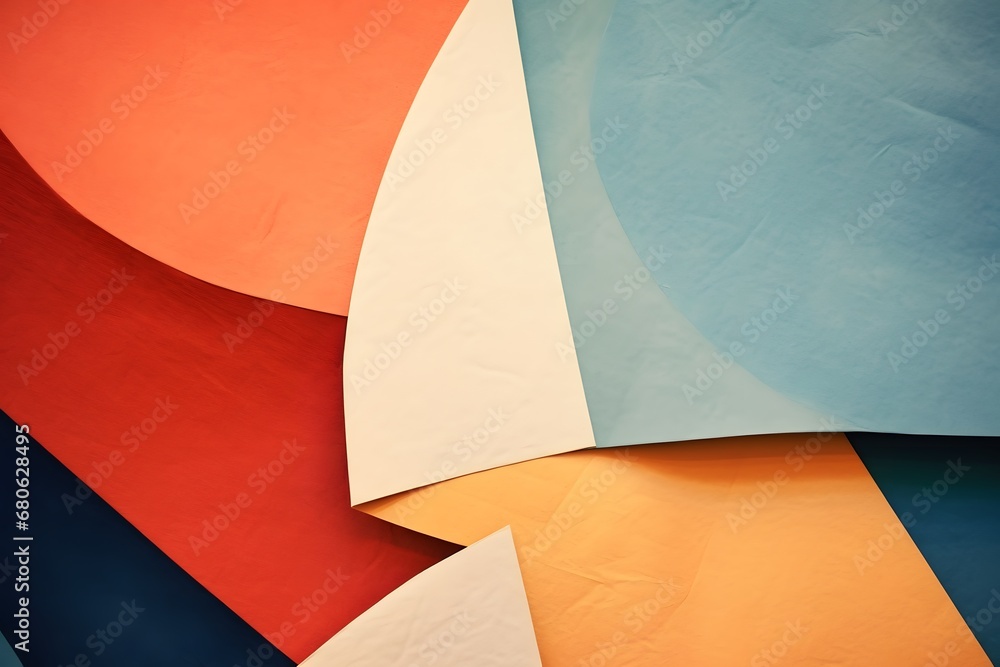 Aufkleber a bunch of different colored papers stacked on top of each other generative ai