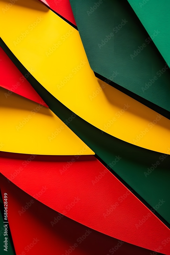 Aufkleber a close up of a bunch of different colored papers generative ai