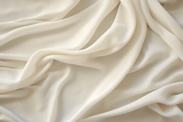 Fototapeta premium a close up of a white cloth on a bed Generative AI