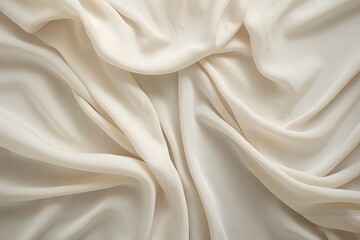 Obraz premium a close up of a white cloth on a bed Generative AI