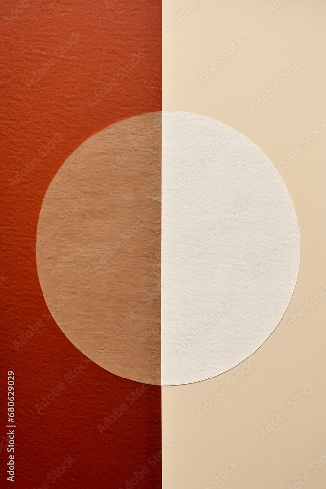 Poster a close up of a piece of paper with a circle on it generative ai