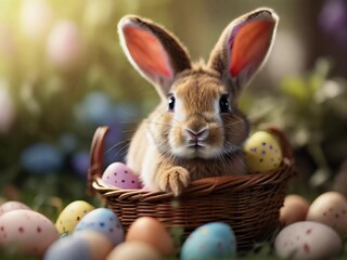 Whimsical Easter Wonderland: Join the Happy Bunny's Easter Adventures!