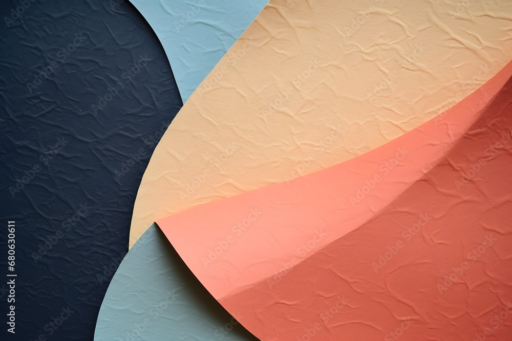 Aufkleber a close up of a piece of paper with different colors generative ai