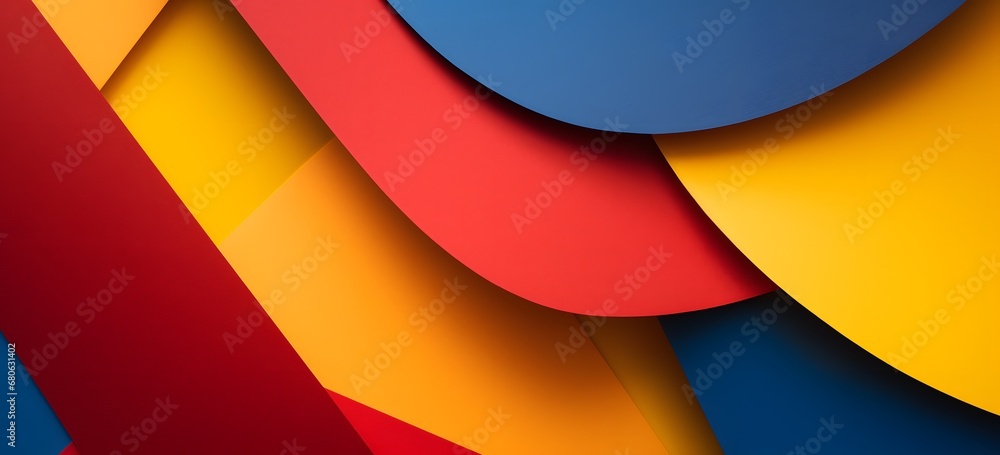 Poster a close up of a bunch of different colored papers generative ai
