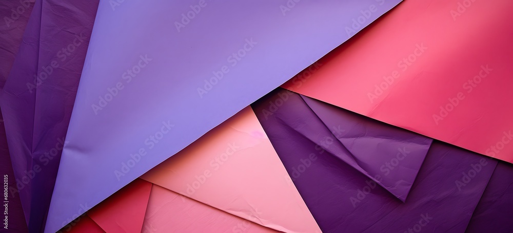 Poster a bunch of different colored sheets of paper generative ai