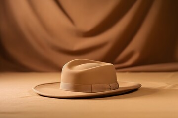 a hat sitting on top of a table Generative AI