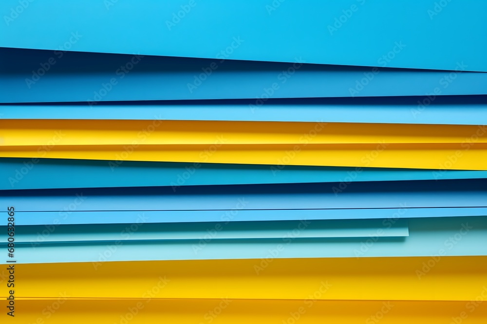 Aufkleber a bunch of different colored papers stacked on top of each other generative ai