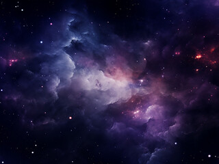 Fototapeta premium Cosmic nebulae, a celestial masterpiece. AI Generation.