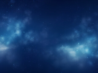Fototapeta premium Cosmic nebulae blue painting the universe. AI Generation.