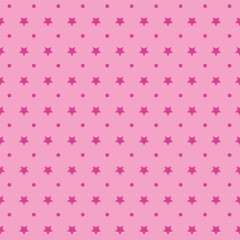 Seamless pattern with star. Pink texture simple, trendy background. Fabric for wallpapering. Textile sample. Abstract hot pink design. for print, banner, wallpaper, paper. art vector. barbie style