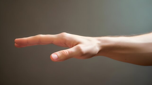 a close up of a person's hand holding something Generative AI