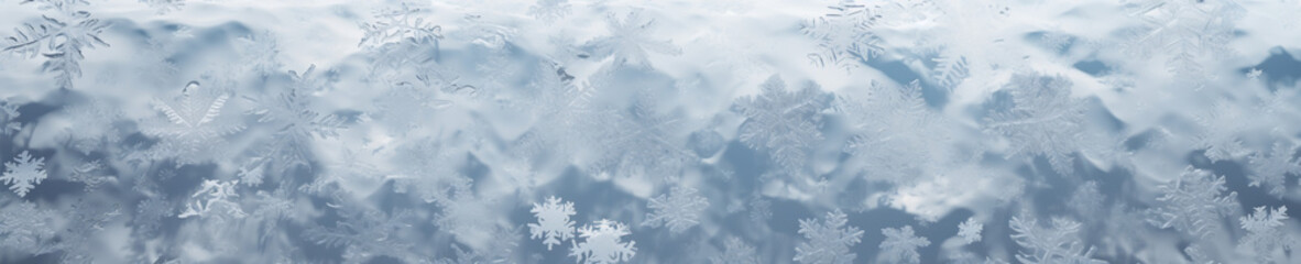 snowy abstract winter background banner 5:1