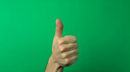 a close up of a person's hand giving a thumbs up Generative AI