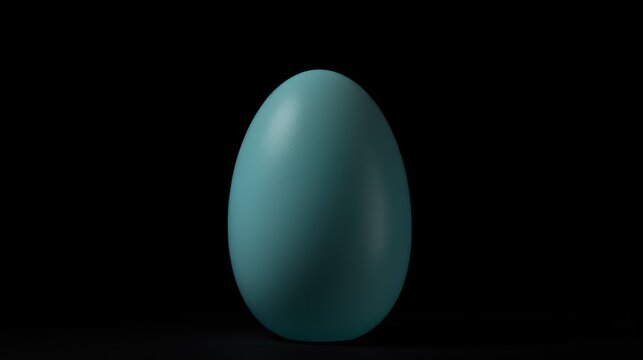  a large blue egg sitting in the middle of a black background with a black background and a black background with a light blue egg in the middle of the middle of the egg.