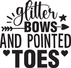 Glitter Bows and Pointed Toes