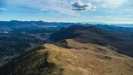 Tuhobić vrh, mountain peak, aerial view, Rijeka, Croatia