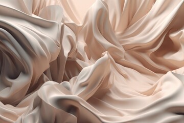 Abstract creative background of soft silky waves in pqstel colors
