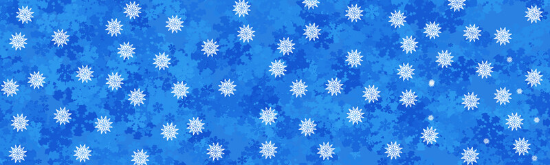 Random falling snow flakes wallpaper. Snowfall dust freeze sky, blue background. Many snowflakes February vector. weather white teal. Many snowflakes January winter theme, Christmas and New Year idea