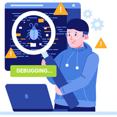 Programmer Character Illustration