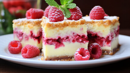 Luscious Raspberry Cheesecake Bars