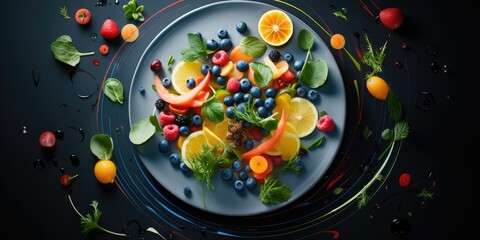 Immerse Yourself in the Visual Symphony of a Fresh, Healthy Meal