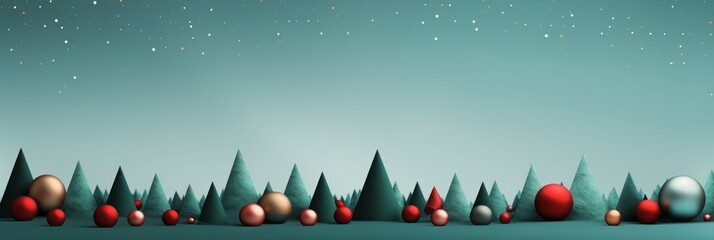 Fototapeta na wymiar Ultrawide Abstract Christmas Background 43