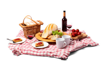 Outdoor Dining Setup on Transparent Background